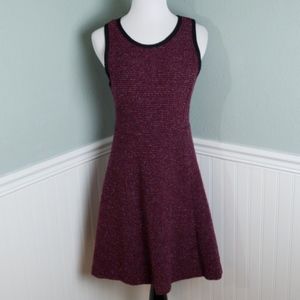 J Crew Burgundy Tweed Dress Size 4